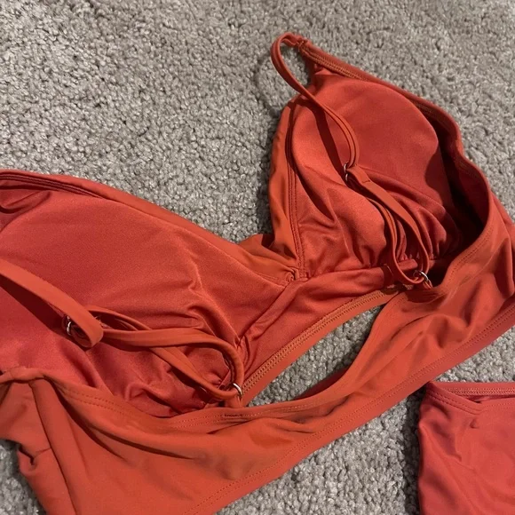 Cupshe Burnt Orange Two-Piece High-Waist Bikini Set - Picture 8 of 10